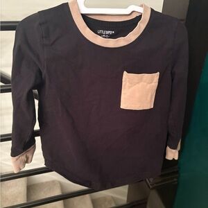 Black and Tan Long Sleeve Tee